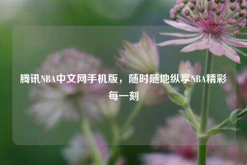 腾讯NBA中文网手机版,随时随地纵享NBA精彩每一刻