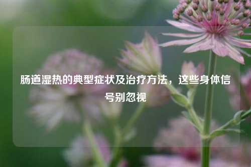 肠道湿热的典型症状及治疗 ,这些身体信号别忽视