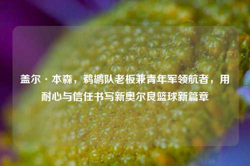 盖尔·本森,鹈鹕队老板兼青年军领航者,用耐心与信任书写新奥尔良篮球新篇章