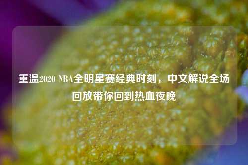 重温2020 NBA全明星赛经典时刻,中文解说全场回放带你回到热血夜晚
