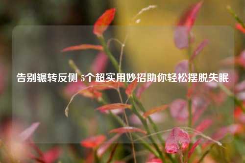 告别辗转反侧 5个超实用妙招助你轻松摆脱失眠