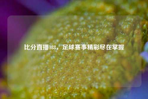 比分直播188,足球赛事精彩尽在掌握