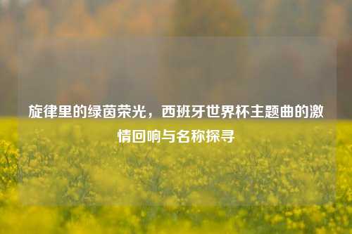 旋律里的绿茵荣光,西班牙世界杯主题曲的 回响与名称探寻
