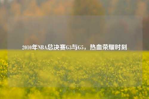 2010年NBA总决赛G3与G5,热血荣耀时刻