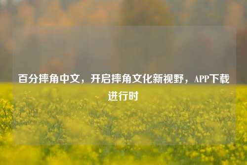 百分摔角中文,开启摔角文化新视野,APP下载进行时