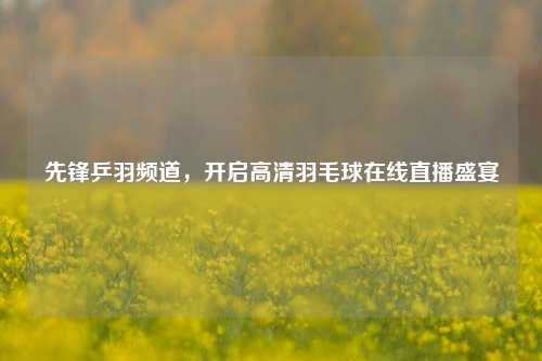 先锋乒羽频道,开启高清羽毛球在线直播盛宴