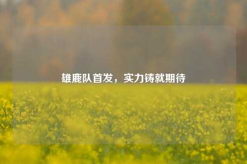 雄鹿队首发,实力铸就期待