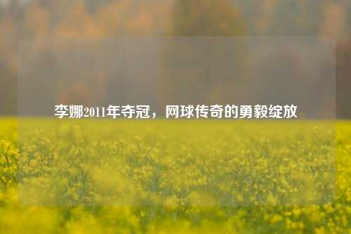 李娜2011年夺冠,网球传奇的勇毅绽放