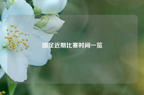 国足近期比赛时间一览