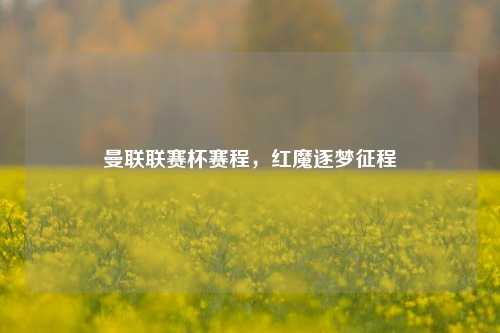 曼联联赛杯赛程,红魔逐梦征程