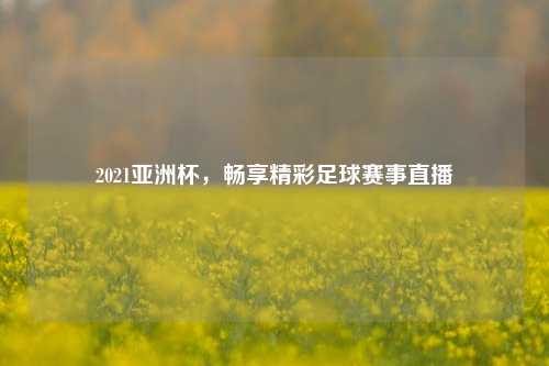 2021亚洲杯,畅享精彩足球赛事直播