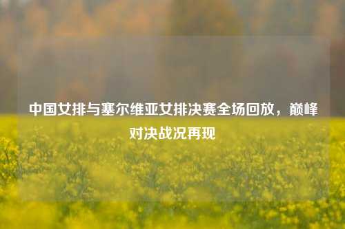 中国女排与塞尔维亚女排决赛全场回放,巅峰对决战况再现