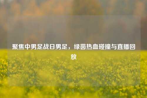 聚焦中男足战日男足,绿茵热血碰撞与直播回放