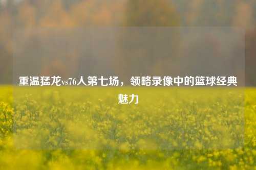 重温猛龙vs76人第七场,领略录像中的篮球经典魅力