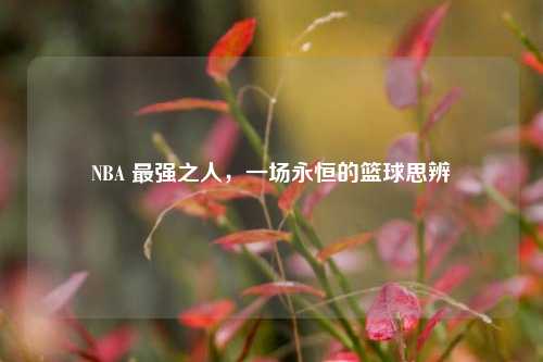 NBA 最强之人,一场永恒的篮球思辨